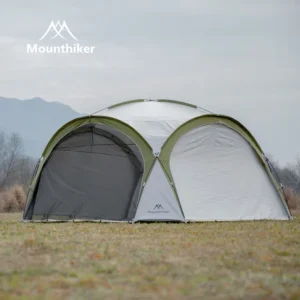Mounthiker Outdoor Camping 8-10 Persons Dome Tent Moonlight White Large Sun Protection Pergola Tent Picnic Hiking Awning Canopy