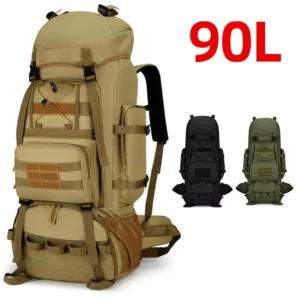 90L Tactical Backpack Travel Camping Luggage Molle Bag Outdoor Climbing Hiking Trekking Bags Large Sport Mountaineering Rucksack
