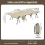 4 leg cot khaki 90cm