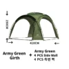 Green Dome 4PCS Wall