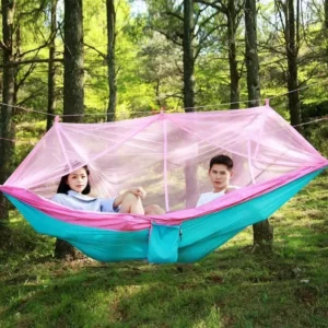 Outdoor Hammock Mosquito Net Hammock Ultra Light Nylon Hammock Suitable Camping Outdoors Travel Camping Aerial Tent 260*140CM