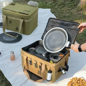 42L Large Capacity Camping Cooler Bag Thermal Insulation Folding Storage Box Picnic Tote Outdoor Gear