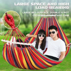 250*150CM Adult Hammock Garden Swing Indoor Portable Outdoor Camping Canvas Hammock High Strength Parachute Fabric Hanging Bed